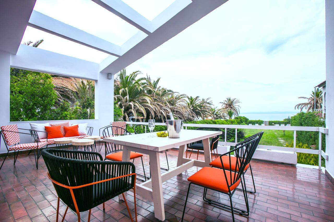 Hestia Beachfront Villa Polychrono Exteriér fotografie